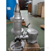 pressure and vacuum valve for transportation vessel
